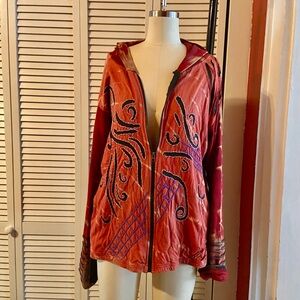 Bohemian jersey zipper hoodie size XL